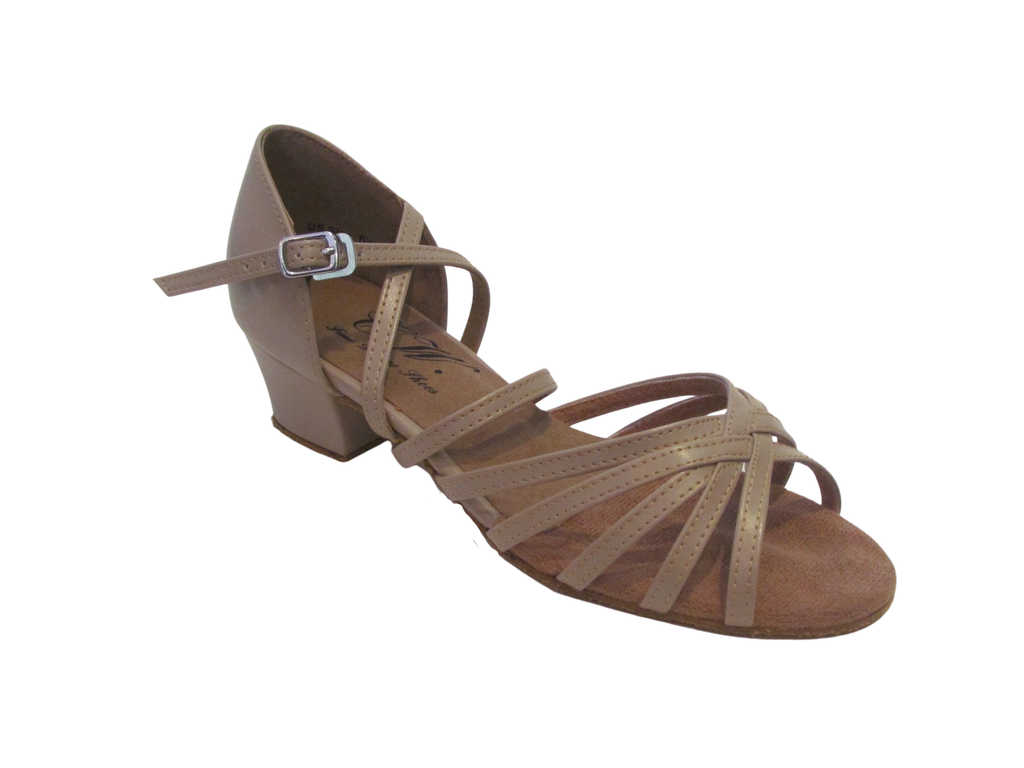 Women's Beige/Black/Bronze PU Leather Salsa/Latin Shoes - 167002/167003/167006