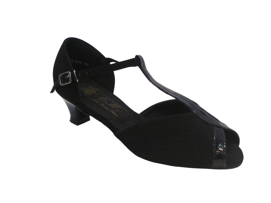 Women's Black PU Leather Salsa/Latin Shoes - 169101