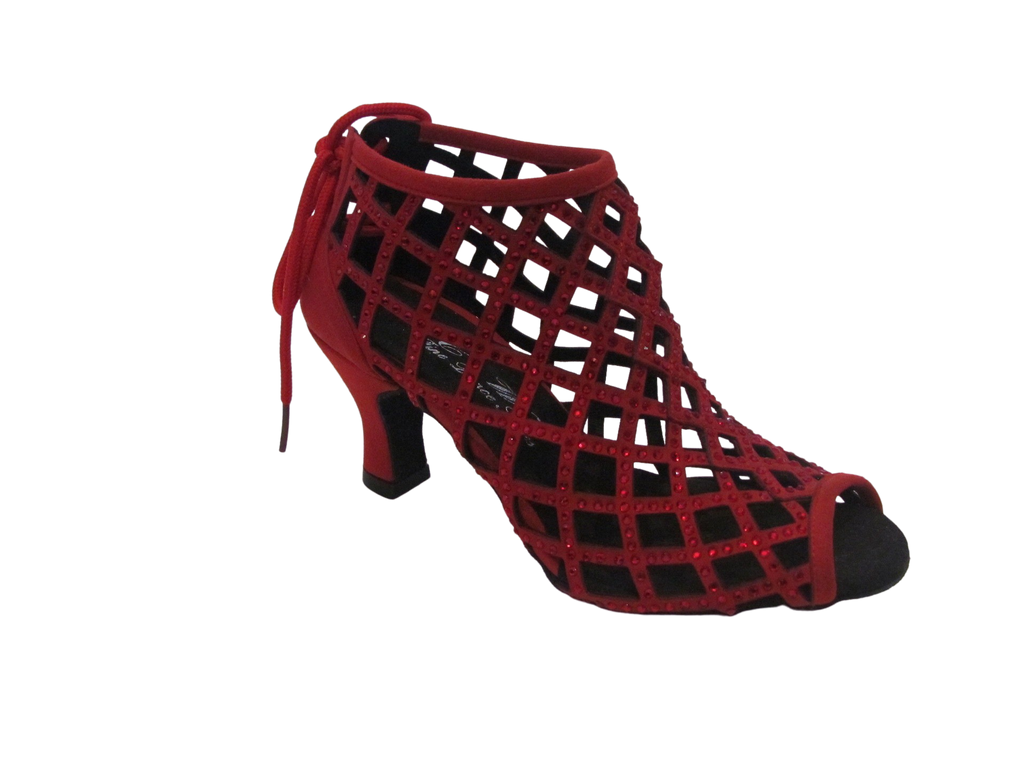 Women's Red Velvet Salsa/Latin Shoes - 890-13/890-28
