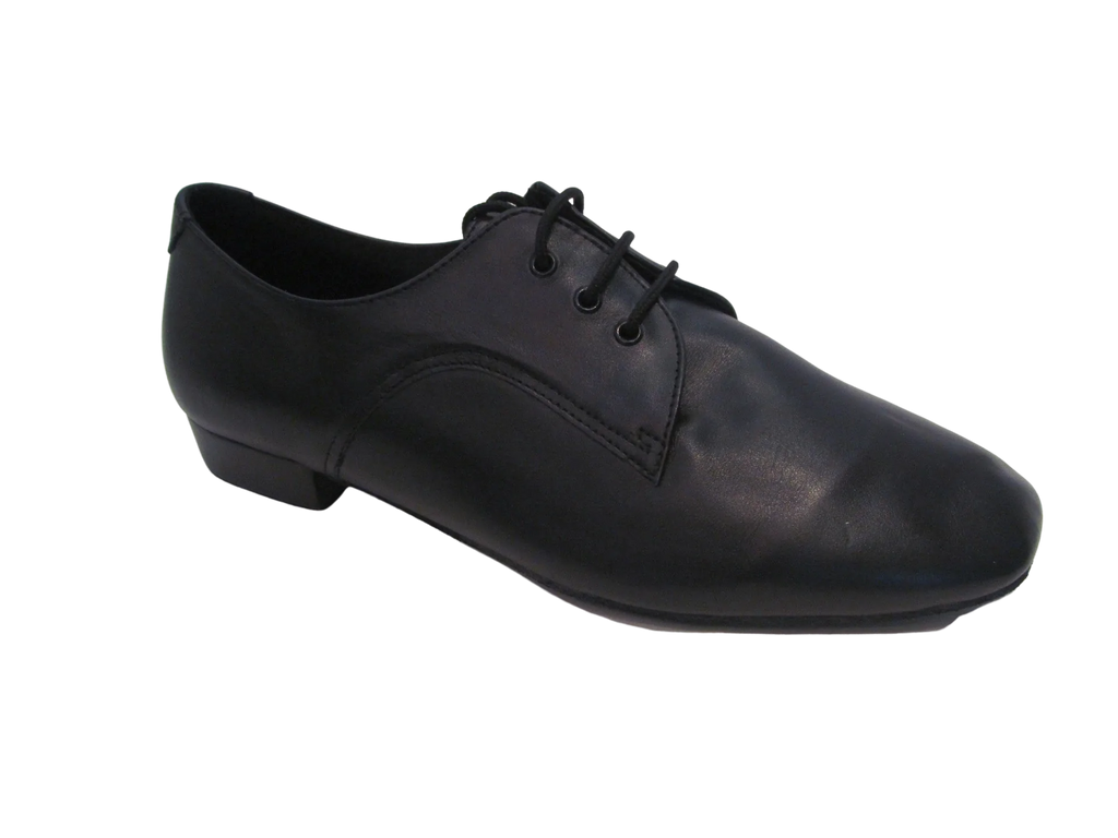 Men's Black Leather Standard Shoes - 9413-11
