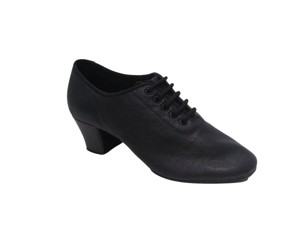 Women's Ultra Light Black/Tan/Beige/Blue Leather Practice Shoes - T1-B