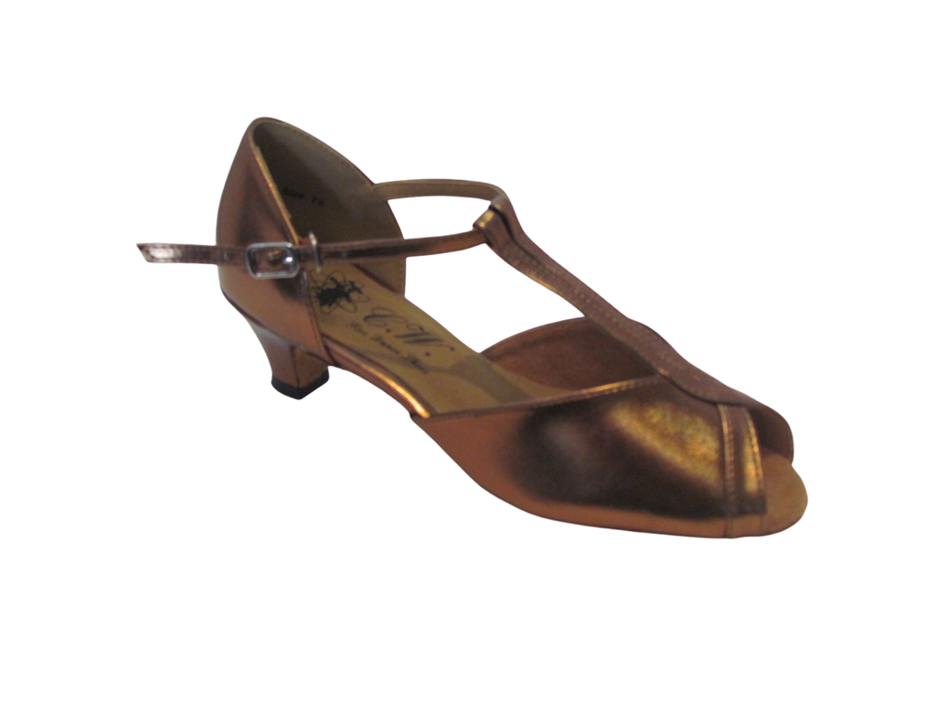 Women's Bronze PU Salsa/Latin Shoes - 169103