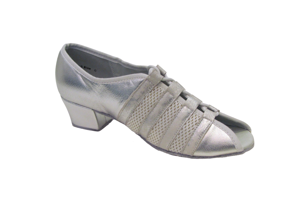 Women's Silver Leather Practice Shoes - 172504