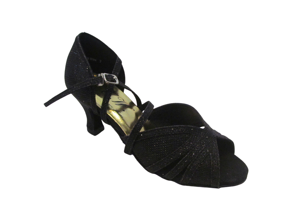 Women's Black Sparkle Salsa/Latin Shoes - 177403