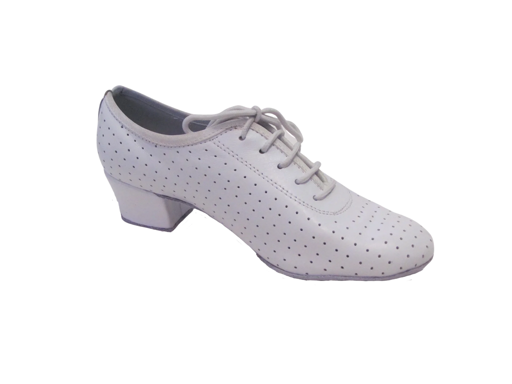 Women's White Leather Practice Shoes - 200103