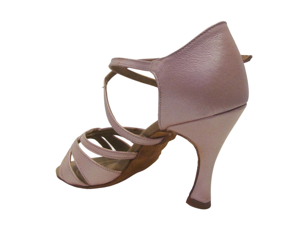 Women's Light Tan Leather Salsa/Latin Shoes - 2383