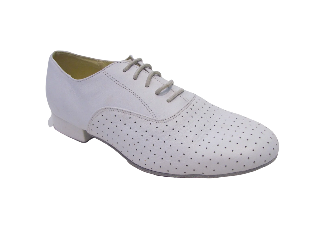 Kid's White Leather Ballet/Jazz/Tap Shoes - 250603B