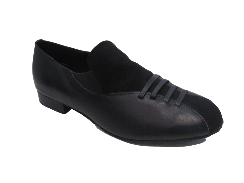 Men's Black Leather Standard Shoes - 251501