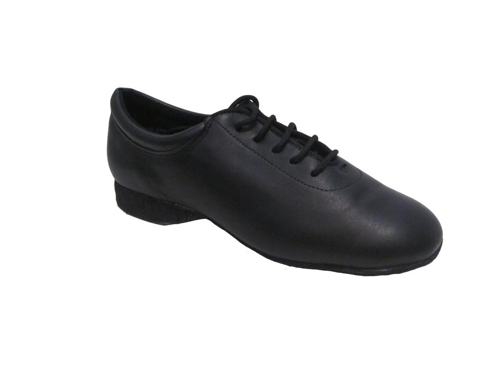 Women's Black Leather Practice Shoes - 260101