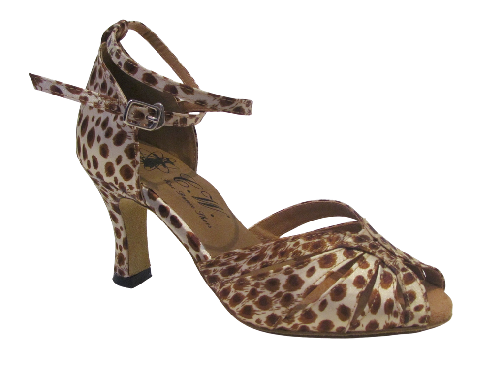 Women's Brown Leopard Salsa/Latin Shoes - 271304