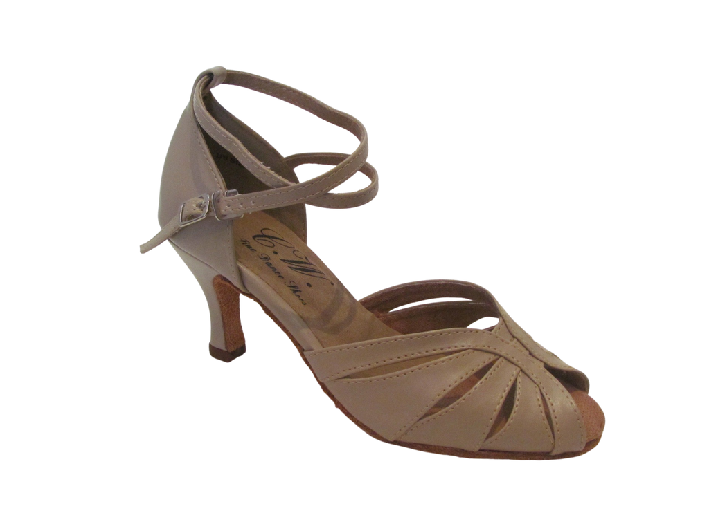 Women's Beige (PU) Salsa/Latin Shoes - 271312