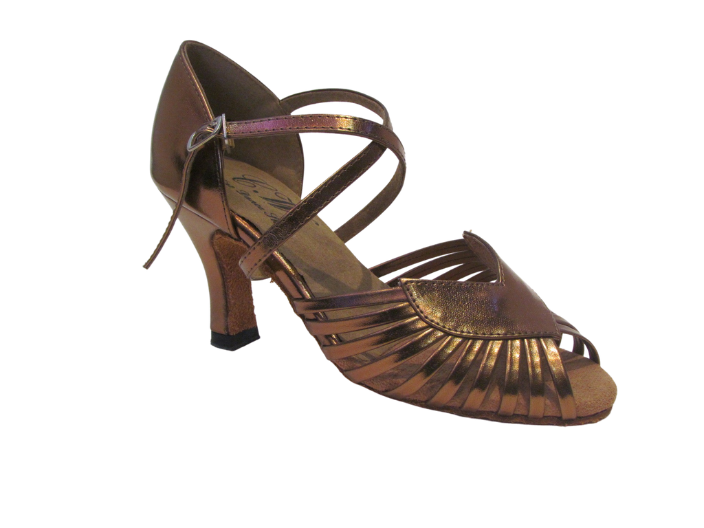 Women's Silver/Bronze PU Leather Salsa/Latin Shoes - 271701/271702