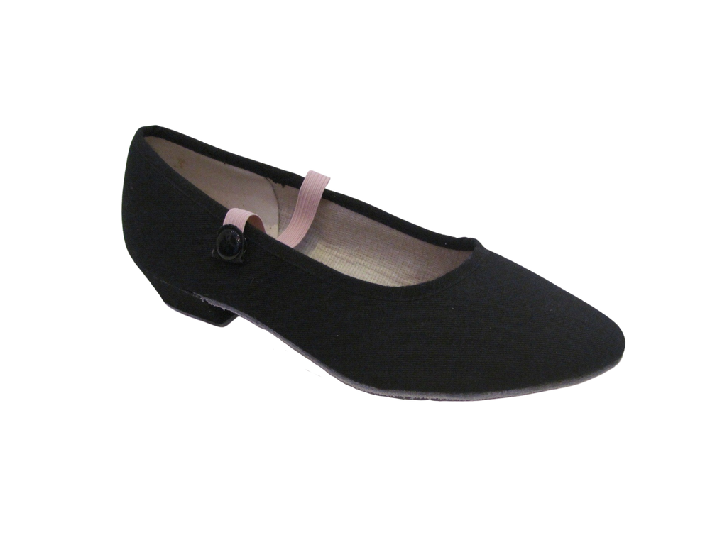 Women's Black Satin Sneaker Ballet Shoes - 280102