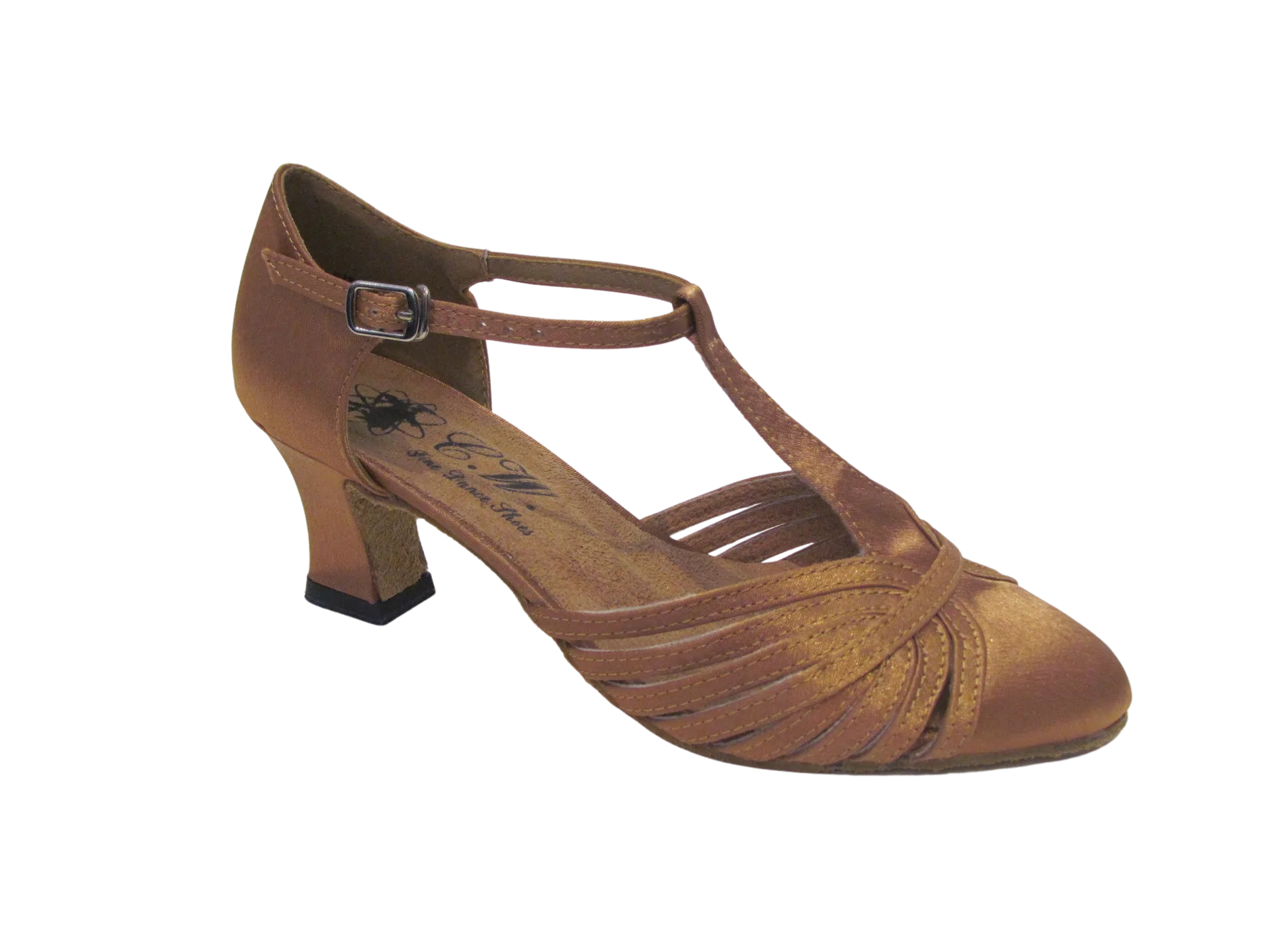 Women s Tan Satin Ballroom Shoes 682903