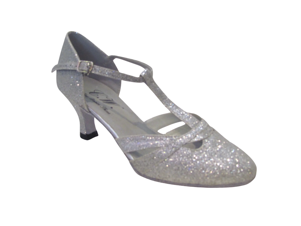 Women's Silver Sparkle Ballroom Shoes - 684301
