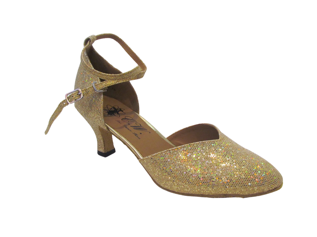 Women's Golden Sparkle Ballroom Shoes - 685607