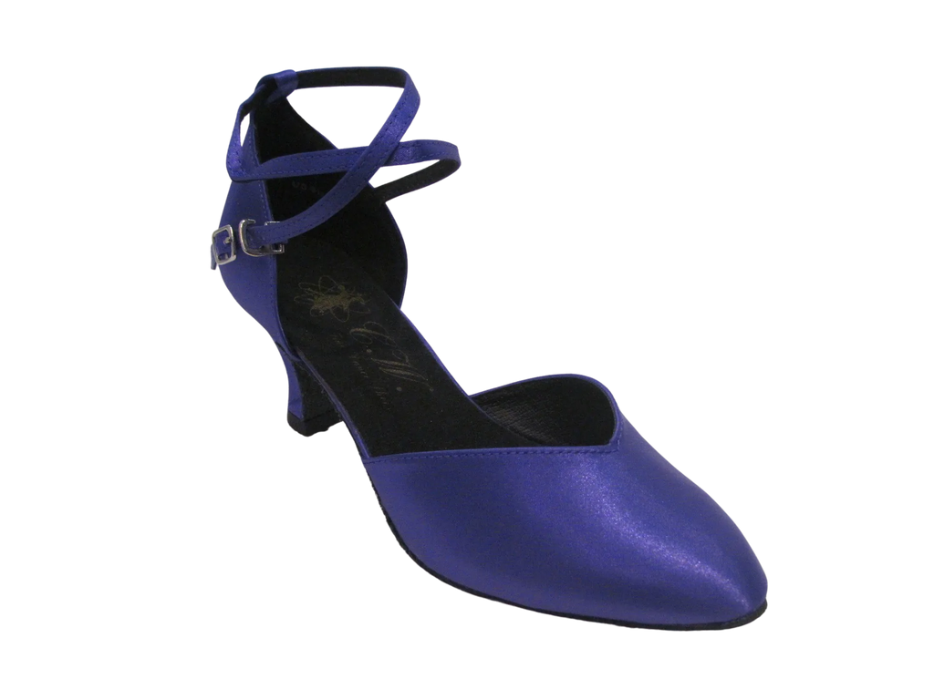 Women's Purple Satin Ballroom Shoes - 685612
