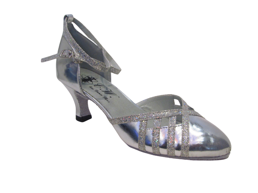 Women's Silver PU Ballroom Shoes - 685707