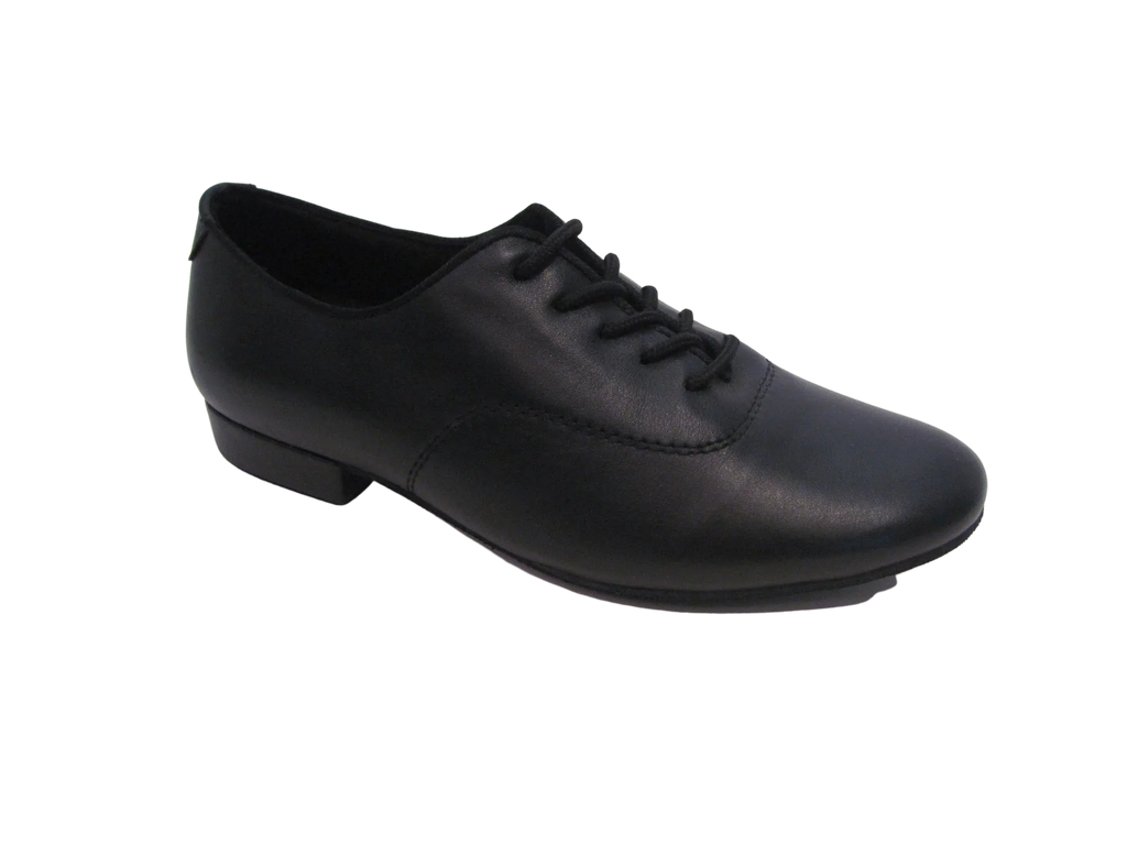 Kid's Ultra Soft Black Leather Standard Shoes - 9411-11B